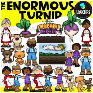 The Enormous Turnip Clip Art Bundle {Educlips Clipart}