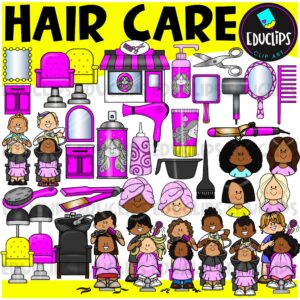 Hair Care Clip Art Bundle {Educlips Clipart}