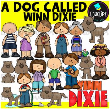 A Dog Called Winn Dixie Clip Art Set {Educlips Clipart}