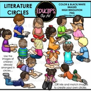 Literature Circles Clip Art Bundle {Educlips Clipart}