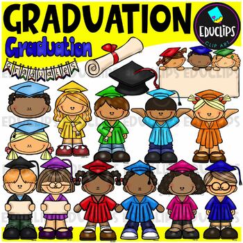 Graduation Clip Art Set {Educlips Clipart}