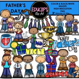 Father's Day Clip Art Bundle {Educlips Clipart}
