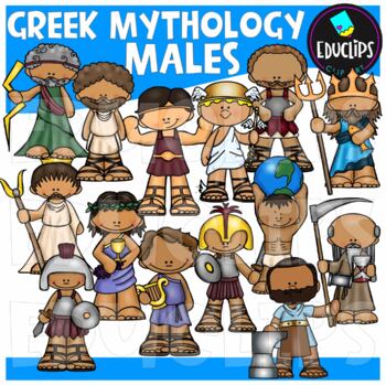 Greek Mythology Males Clip Art Bundle {Educlips Clipart}