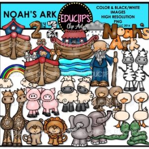 Noah's Ark Clip Art Bundle {Educlips Clipart}