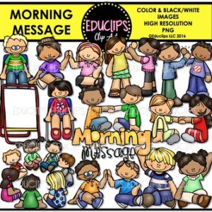 Morning Message Clip Art Bundle {Educlips Clipart}