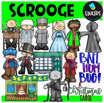 Scrooge Clip Art Set {Educlips Clipart}
