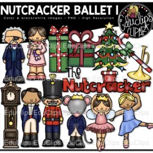 The Nutcracker Ballet 1 Clip Art Bundle {Educlips Clipart}