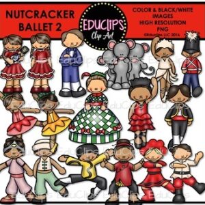 Nutcracker Ballet 2 Clip Art Bundle {Educlips Clipart}