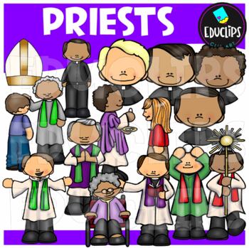 Priests Clip Art Bundle {Educlips Clipart}