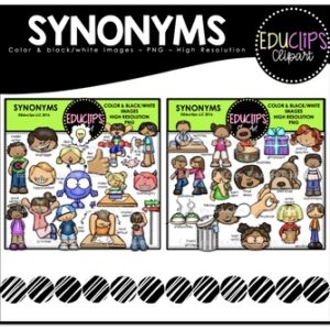 Synonyms Clip Art Bundle {Educlips Clipart}