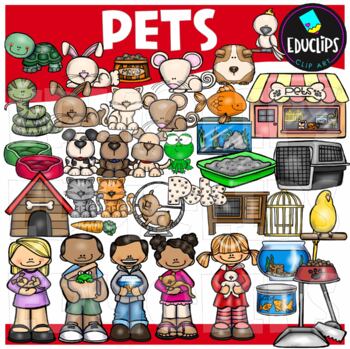 Pets Clip Art Set {Educlips Clipart}