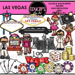 Las Vegas Clip Art Bundle {Educlips Clipart}