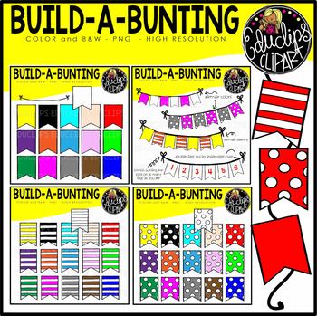 Build A Bunting Clip Art Bundle {Educlips Clipart}