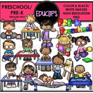 Preschool / PreK Clip Art Bundle {Educlips Clipart}