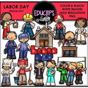 Labor Day Clip Art Bundle {Educlips Clipart}