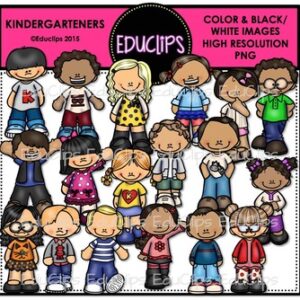 Kindergarteners Clip Art Bundle {Educlips Clipart}