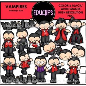 Vampires Clip Art Bundle {Educlips Clipart}