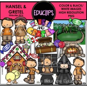Hansel and Gretel Clip Art Bundle {Educlips Clipart}