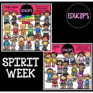 Spirit Week Clip Art Bundle {Educlips Clipart}
