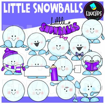 Little Snowballs Clip Art Set {Educlips Clipart}