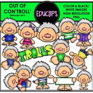 Out Of Con-'TROLL' Clip Art Bundle {Educlips Clipart}