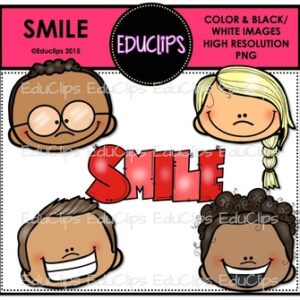 SMILE Clip Art Bundle {Educlips Clipart}
