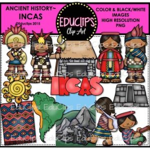 Ancient History - Incas Clip Art Bundle {Educlips Clipart}