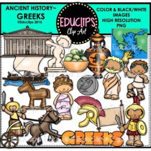 Ancient History - Greeks Clip Art Bundle {Educlips Clipart}