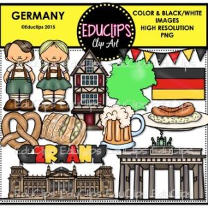 Germany Clip Art Bundle {Educlips Clipart}