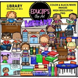 Library Clip Art Bundle {Educlips Clipart}