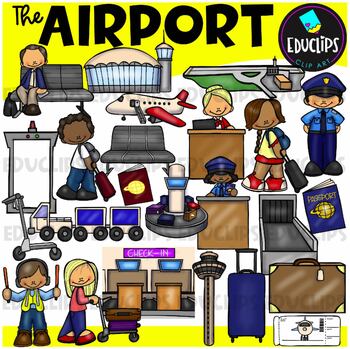 The Airport Clip Art Set {Educlips Clipart}