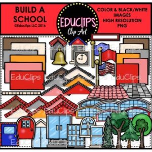 Build a School Clip Art Bundle {Educlips Clipart}