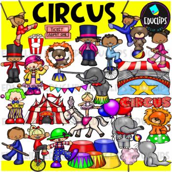 Circus Clip Art Set {Educlips Clipart}