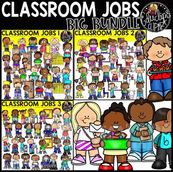 Classroom Jobs Clip Art Mega Bundle {Educlips Clipart}