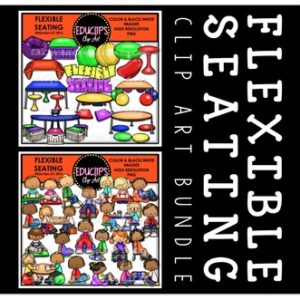 Flexible Seating 1 Clip Art Bundle {Educlips Clipart}