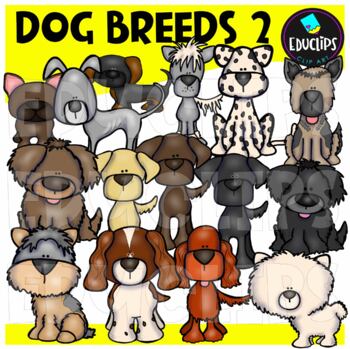 Dog Breeds 2 Clip Art Bundle {Educlips Clipart}