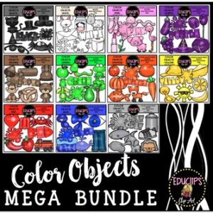 Color Objects Clip Art Mega Bundle {Educlips Clipart}
