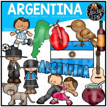 Argentina Clip Art Set {Educlips Clipart}