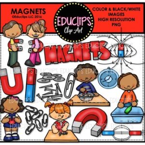 Magnets Clip Art Bundle  {Educlips Clipart}