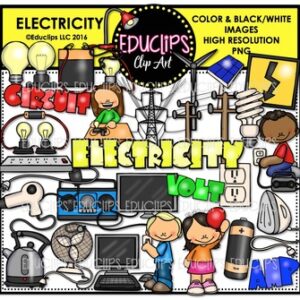 Electricity Clip Art Bundle  {Educlips Clipart}
