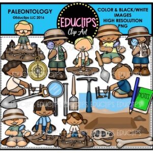 Paleontology Clip Art Bundle  {Educlips Clipart}