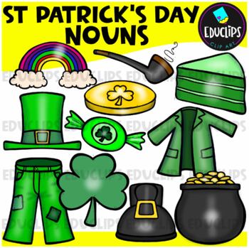 St Patrick's Day Nouns Clip Art Set {Educlips Clipart}