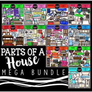 Parts of a House Clip Art Mega Bundle {Educlips Clipart}