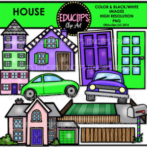 Parts of a House~House Clip Art Bundle {Educlips Clipart}