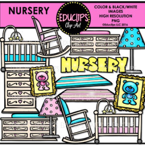 Parts of a House~Nursery Clip Art Bundle {Educlips Clipart}