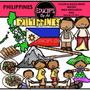 Philippines Clip Art Bundle {Educlips Clipart}