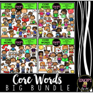 Core Words Clip Art Big Bundle {Educlips Clipart}