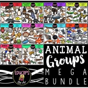 Animal Groups Clip Art Mega Bundle {Educlips Clipart}