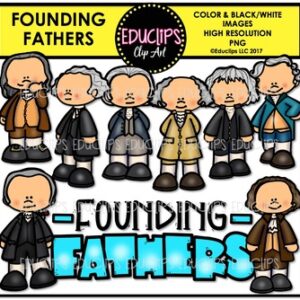 Founding Fathers Clip Art Bundle {Educlips Clipart}