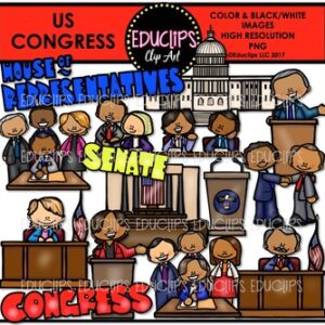 US Congress Clip Art Bundle {Educlips Clipart}